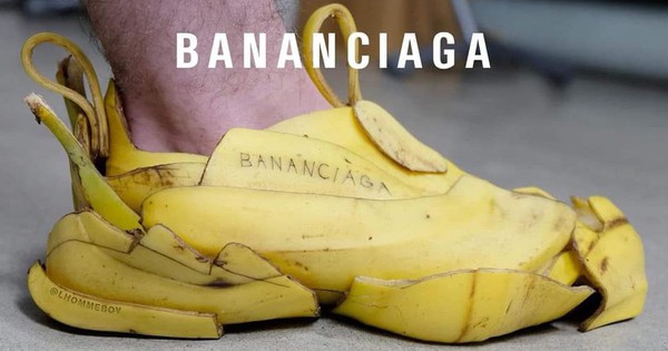 Hot nhất trên mạng hôm nay là đôi giày Balenciaga làm từ vỏ chuối: Có tiền cũng không mua được đâu!