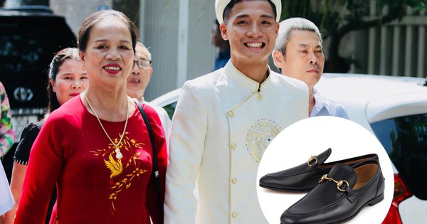 Trung vệ Bùi Tiến Dũng mặc áo dài truyền thống, chọn giày 20 triệu để đi hỏi vợ