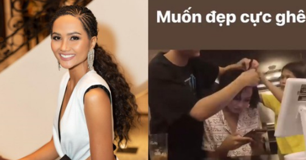 Diện tóc giả mà hệt như đi đánh trận: H''Hen Niê hết than cực thân lại kêu đau oai oái
