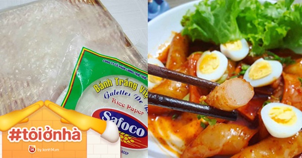 Làm bánh gạo cay Hàn Quốc từ...bánh tráng, chỉ tốn 5 phút nhưng mùi vị không khác gì bánh gạo thật khiến hội chị em phát cuồng