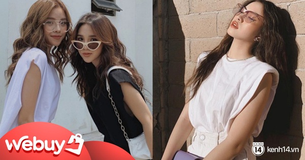 Hot hit nhất lúc này là áo phông độn vai, nàng nào diện lên cũng cool ngầu quyền lực đậm chất ''nữ tổng tài''