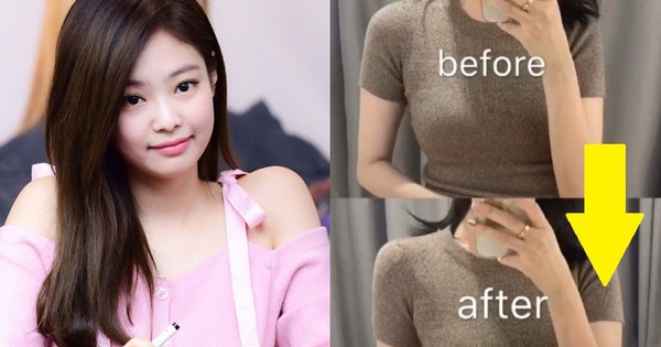 Bờ vai vuông góc của Jennie thành chuẩn mực body, con gái Trung Quốc thi nhau mua miếng độn vai để mặc đẹp như idol