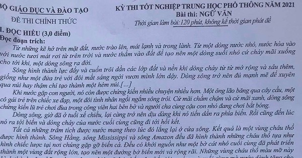 Tranh cãi đề thi môn Văn THPT 2021 trích dẫn sách của 1 tác giả "ngụy khoa học": Bộ GD-ĐT chưa trả lời - Vimarsana News