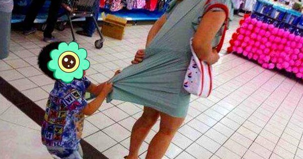 The 6-year-old boy carelessly tucked his head into the girl’s skirt, the mother still said a sentence that made everyone “cold”, just wanted to catch up