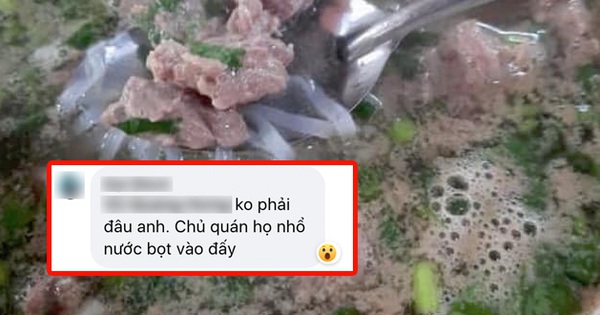The man who posted a bowl of pho “looks like he’s spitting” but netizens are angry that he intentionally “broke someone else’s rice bowl”?