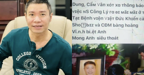 Artist Cong Ly dies, MC Thao Van and Xuan Bac cry at funeral