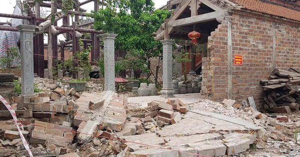 Repairing the pagoda in Hai Duong, the wall suddenly collapsed, killing people