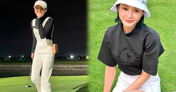Hien Ho is “gentle” in the true sense of the word when it comes to golf toys, and also makes netizens “fall down” with the brand of the ball she uses.