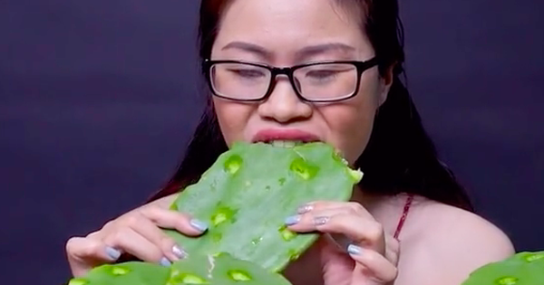 The girl sitting on mukbang, a plant that no one thought could be eaten, turned out to be a famous specialty of a local Vietnamese?