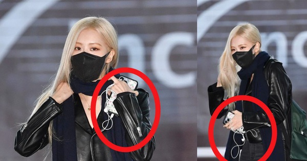 Rosé (BLACKPINK) appeared at the airport, was seen using an “old-fashioned” accessory that was different from Lisa and Jennie?