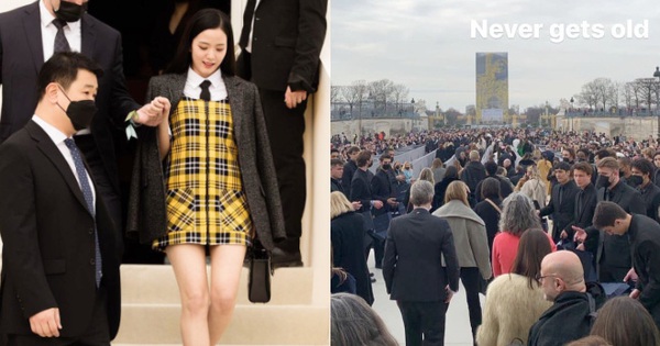 
                                    Tổng tài Jisoo giá đáo! Đám đông người dân như vỡ trận, vệ sĩ xếp 2 hàng nối dài từ cổng đến tận sự kiện Paris Fashion Week