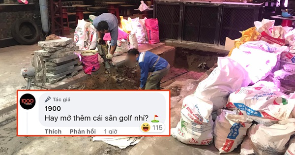 The second hottest club in Hanoi suddenly “digged” the floor, making people curious: Are you planning to build a golf course inside?