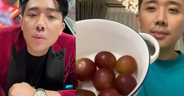 Before buying the most expensive perfume in the world, Tran Thanh was given the most expensive bunch of grapes in the world, the price is almost 2 gold threads.
