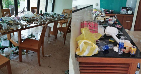 Guests littered the villa indiscriminately, the cleaning staff also showed an attitude that made everyone unhappy
