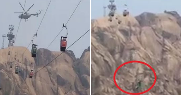 The cable car broke, 63 people were suspended at an altitude of 460m for 45 hours