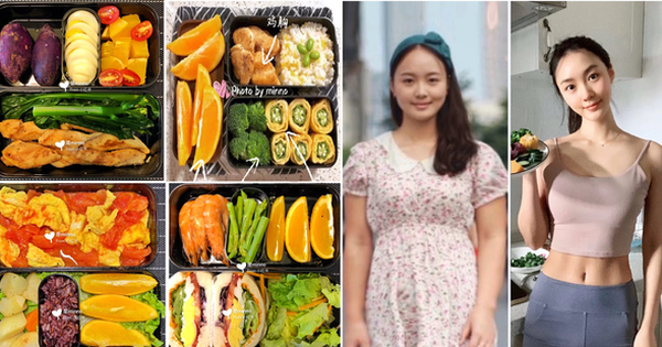 Beautiful Chinese girl lost 20kg in less than 3 months sharing a 7-day lunch menu for those who are lazy to diet