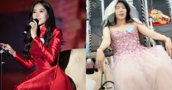 Nam Em continues to reveal her sitting posture when participating in Miss World Vietnam 2022