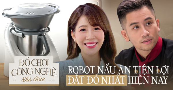 What does the 40 million cooking robot have that Van Mai Huong, Vu Dino, and MC Diep Chi love to love?