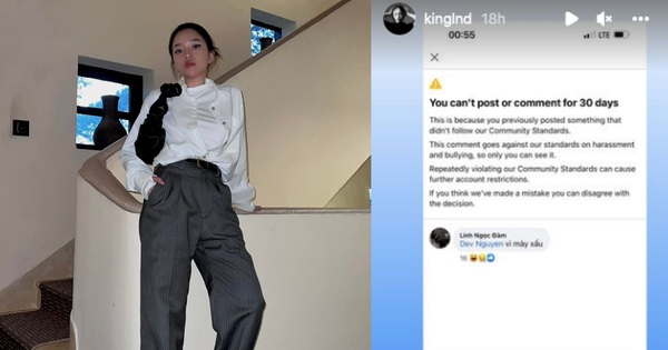 “King drama” Linh Ngoc Dam continues to be “locked” by Facebook for 30 days, the reason is just because of a familiar story!