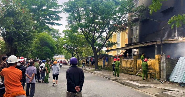 Big fire at Hue University