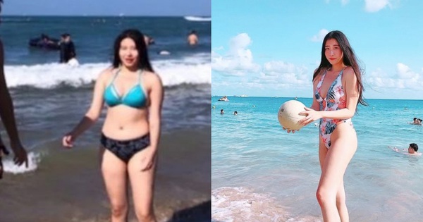 From size XL to S, the Chinese girl lost 20kg in 3 months, making everyone overwhelmed