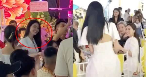 Is Quang Hai’s girlfriend giving flowers to Hoa Minzy a good or bad act?