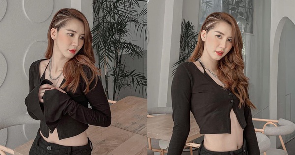 Catching the “late waistband” trend, Ngan Assassin shows off her slim waist, unbelievably toned