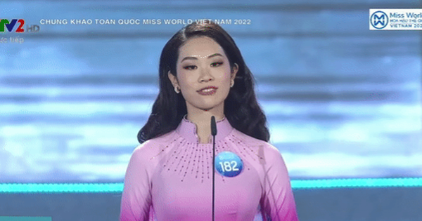 Miss World Vietnam contestants faltered, their presentations were not finished