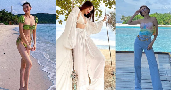 See 1000 times without getting bored with the beauty of Vbiz’s style of going to Phu Quoc: Ha Ho – fiery Thanh Hang, Toc Tien