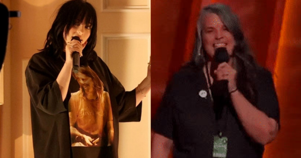 Manager Billie Eilish’s hands were shaking when speaking at the 2022 Grammys, her expression was a surprise!