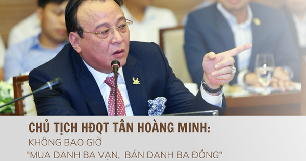 The journey from “running” a taxi to the luxury real estate of President Tan Hoang Minh and the promise of never “buying three thousand, selling three dong”