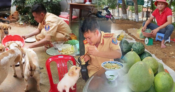 The traffic police lieutenant goes to work loading and unloading, assisting in his free time to earn money to rescue dogs and cats from the slaughterhouse
