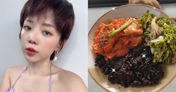 Toc Tien, Primmy Truong eat black rice instead of white rice to lose weight and increase collagen