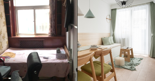 Ruined, outdated apartment spectacularly transforms into modern, comfortable living space