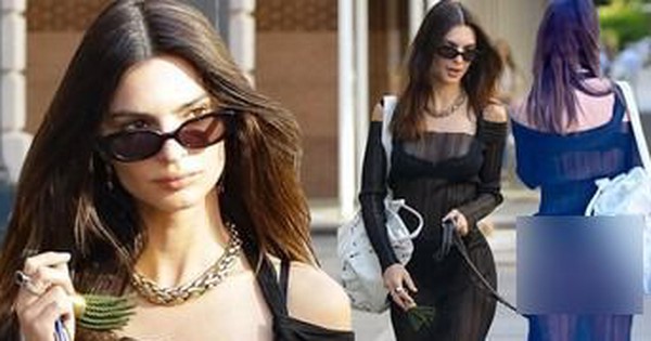 The lingerie model Emily Ratajkowski wore see-through to show her bust on the street was criticized