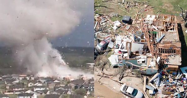 Terrified giant tornado swept away homes in the US, causing 1000 people to fall into serious power outages
