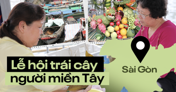 Fruit week of the West is displayed on hundreds of boats, all kinds of special fruits are experienced for the first time by Saigon people.