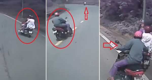 Saving a motorbike that lost its brakes going down Tam Dao Pass