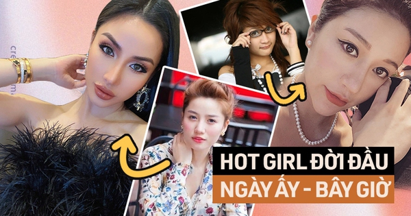 A series of photos then – now of the first generation hot girl association