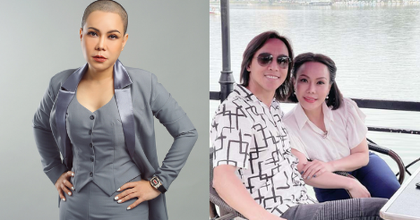 How does NS Viet Huong’s husband react to his wife’s decision to shave her head?