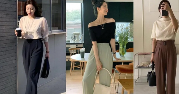 Korean women prove that casual pants + sandals are the perfect formula to wear to the office