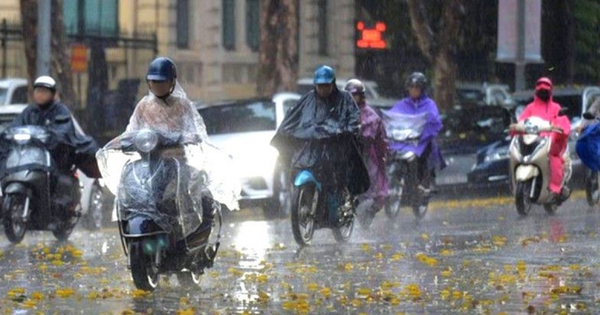 Thunderstorms in many areas across the country