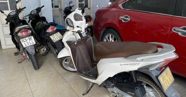 Arrest 2 young men who specialize in stealing motorbikes according to orders