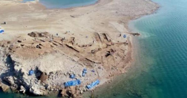 A thousand-year-old ancient city appeared after a severe drought
