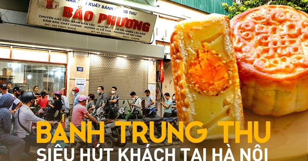 Rằm tháng Tám cận kề, người dân xếp hàng dài mua bánh Trung thu Bảo Phương