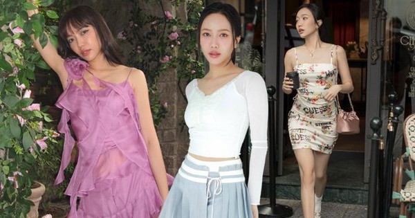 View - Diệu Nhi (Chị Đẹp Đạp Gió Rẽ Sóng) đổi sang phong cách nữ tính với loạt set váy xinh tươi