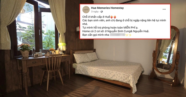 Điều tử tế giữa mùa lũ ở Huế: Homestay hỗ trợ chỗ ở miễn phí cho mọi người, biến khó khăn trở thành kỷ niệm đáng nhớ