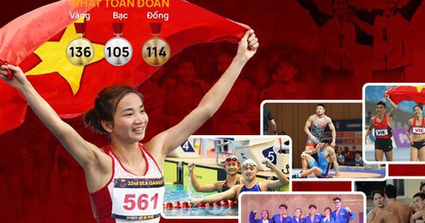 Infographic: Thành tích đoàn thể thao Việt Nam tại SEA Games 32