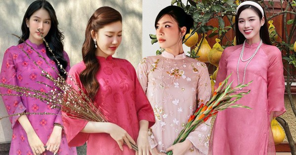 View - Ngắm áo dài mùng 1 Tết của mỹ nhân Việt: Toàn local brand ''quen mặt'', tông màu “bỉ ngạn hồng” áp đảo