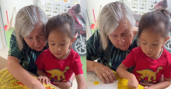 View - Lisa đọc sách cùng bà nội, nhiều người chỉ ra một hành động rất nhỏ của bà nhưng giúp cháu thông minh hơn, rèn luyện được tư duy